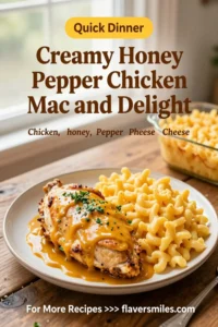 Creamy Honey Pepper Chicken Mac and Cheese Delight