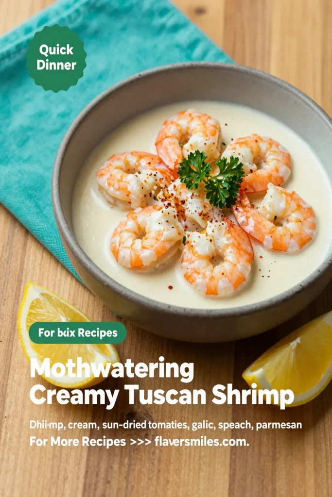 Mouthwatering Creamy Tuscan Shrimp