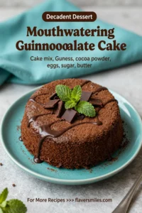Mouthwatering Guinness Chocolate Cake With Cake Mix