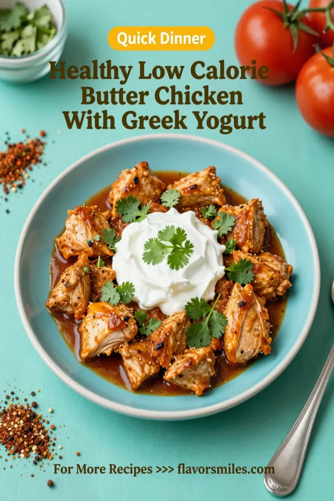 Healthy Low Calorie Butter Chicken With Greek Yogurt