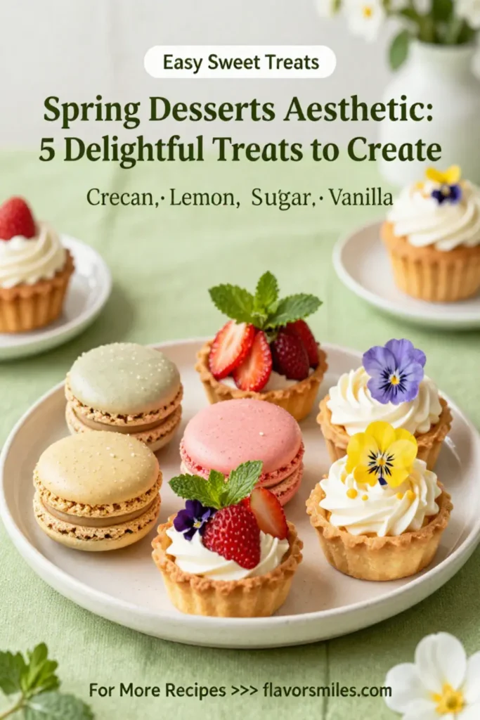 Spring Desserts Aesthetic: 5 Delightful Treats to Create