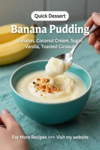 Banana Pudding: Coconut Cream Banana Pudding With Toasted Coconut in 20 Minutes