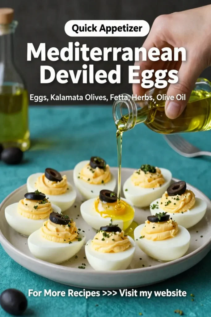 Deviled Eggs: Mediterranean Deviled Eggs With Kalamata Olives and Feta in 20 Minutes
