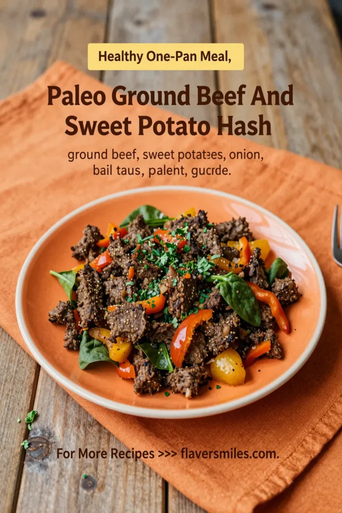 Paleo Ground Beef And Sweet Potato Hash