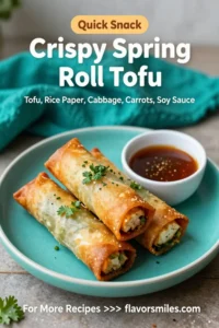 Crispy Spring Roll Tofu Delights: A Vegan Appetizer Recipe You’ll Love!