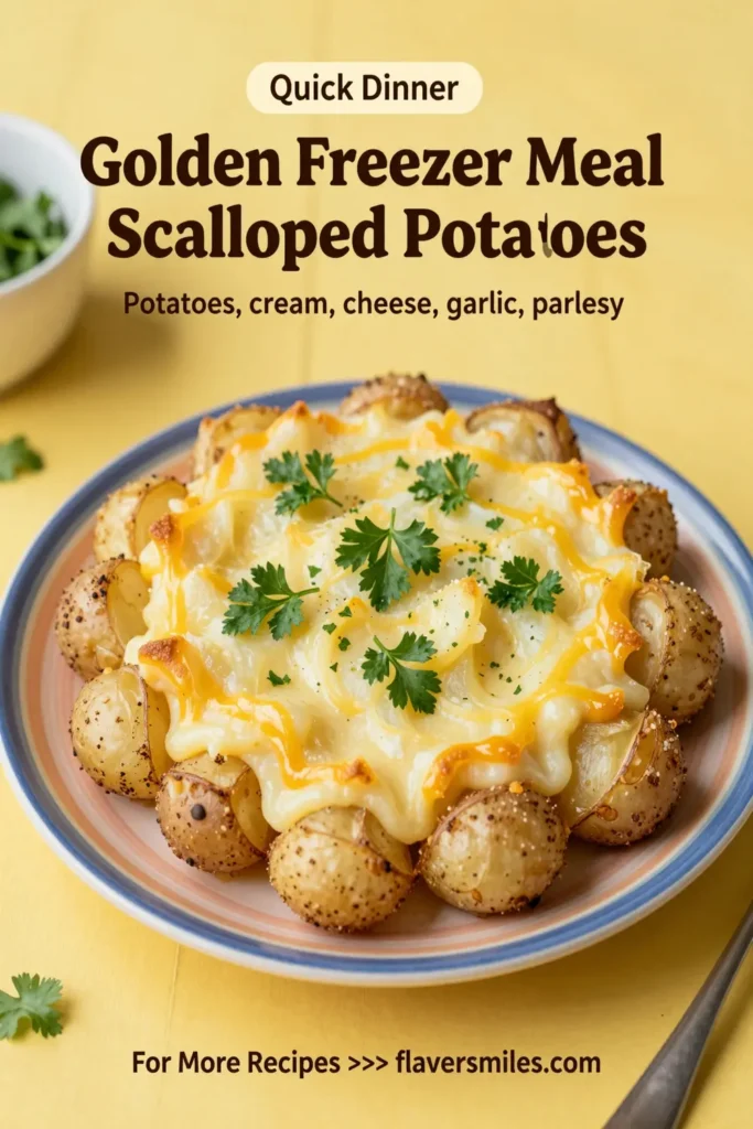Golden Freezer Meal Scalloped Potatoes