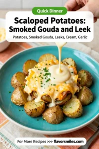 Scalloped Potatoes: Smoked Gouda and Leek Scalloped Potatoes in 40 Minutes