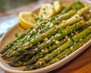 Easter Side Dishes: Lemon Parmesan Roasted Asparagus for Easter Brunch in 20 Minutes