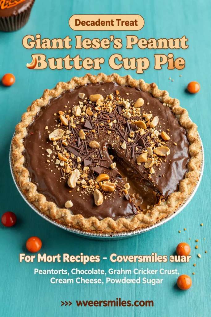 Giant Reese’s Peanut Butter Cup Pie