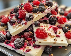 Healthy Snacks: Greek Yogurt Bark With Mixed Berries and Honey in 10 Minutes