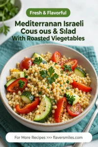 Mediterranean Israeli Couscous Salad With Roasted Vegetables