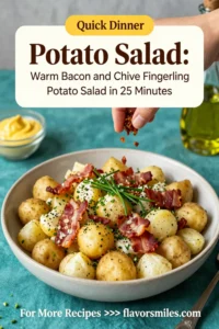 Potato Salad: Warm Bacon and Chive Fingerling Potato Salad in 25 Minutes