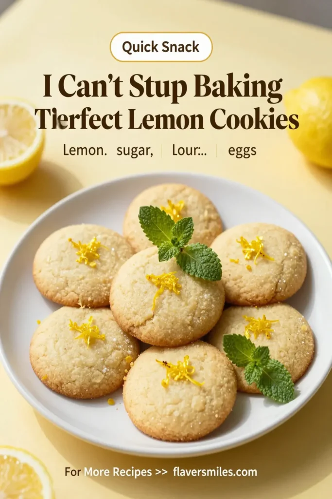 I Can'T Stop Baking These Perfect Lemon Cookies