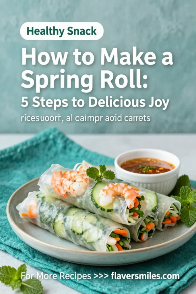 How to Make a Spring Roll: 5 Steps to Delicious Joy