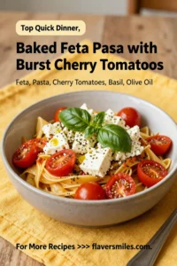 Dinner Recipes: Baked Feta Pasta With Burst Cherry Tomatoes in 30 Minutes