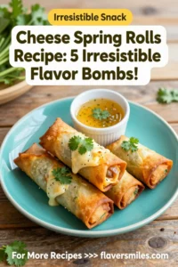 Cheese Spring Rolls Recipe: 5 Irresistible Flavor Bombs