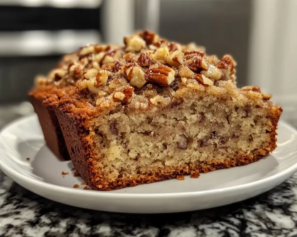 Banana Bread: Brown Sugar Pecan Banana Bread With Streusel Topping in 40 Minutes