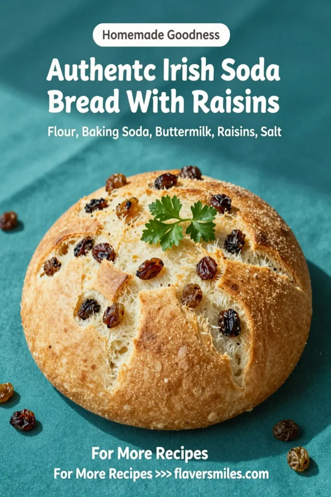 Authentic Irish Soda Bread With Raisins