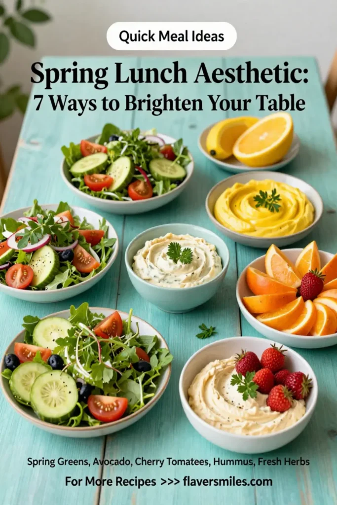 Spring Lunch Aesthetic: 7 Ways to Brighten Your Table