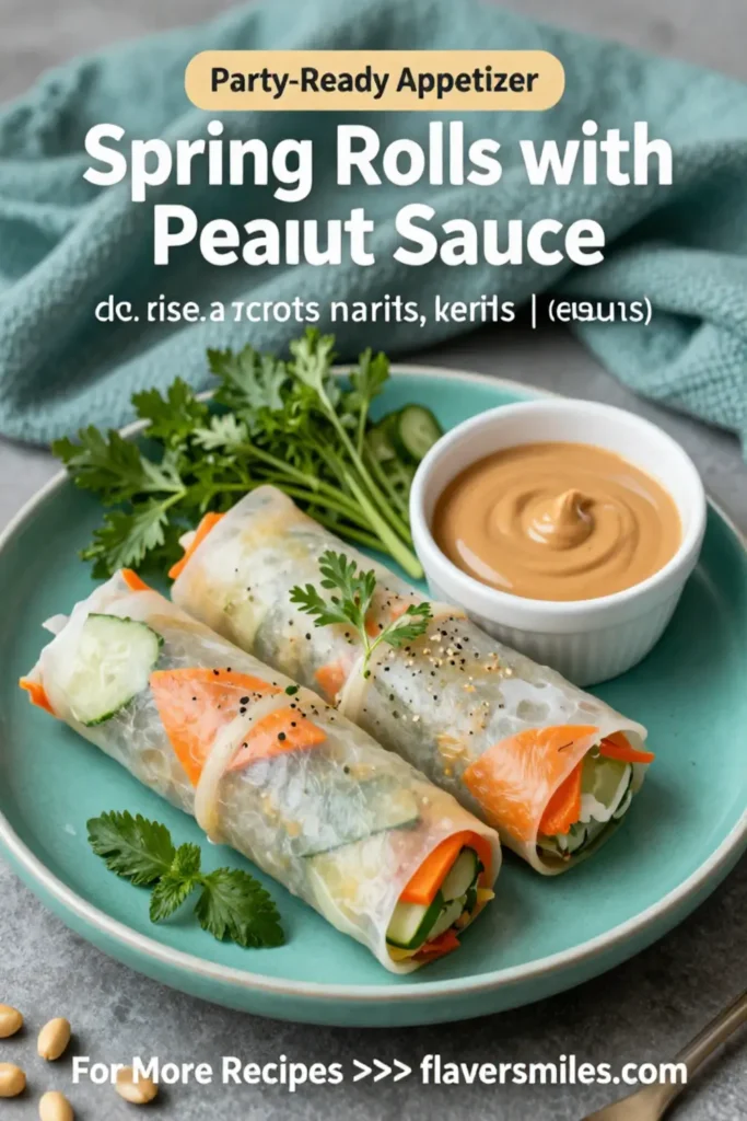 Spring Rolls with Peanut Sauce Recipe to Wow Your Guests!