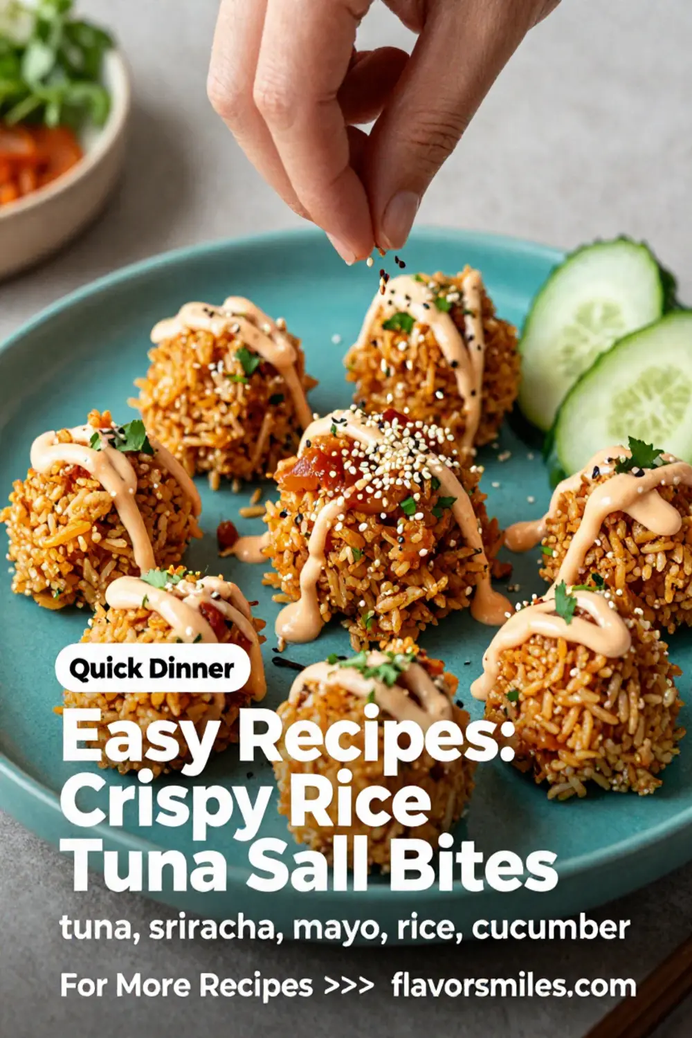 Crispy Rice Tuna Salad Bites