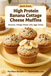 High Protein Banana Cottage Cheese Muffins