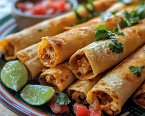 Cinco de Mayo: Crispy Baked Chicken Taquitos for Cinco de Mayo in 25 Minutes