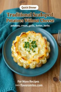 Traditional Scalloped Potatoes Without Cheese