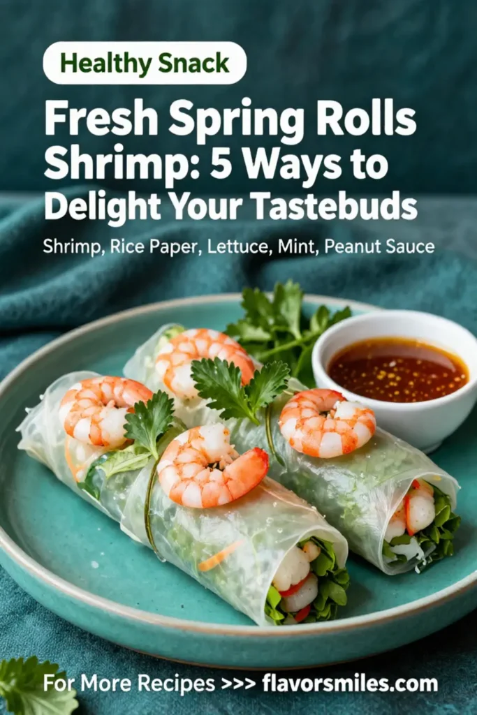 Fresh Spring Rolls Shrimp: 5 Ways to Delight Your Tastebuds