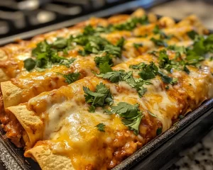 Cinco de Mayo: Baked Chicken Enchiladas With Red Sauce in 30 Minutes