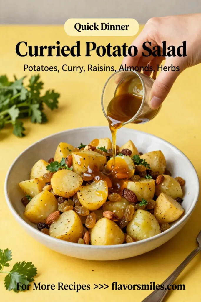 Potato Salad: Curried Potato Salad With Golden Raisins and Almonds in 20 Minutes
