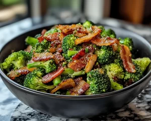 Broccoli Salad: Honey Mustard Bacon Broccoli Salad in 15 Minutes