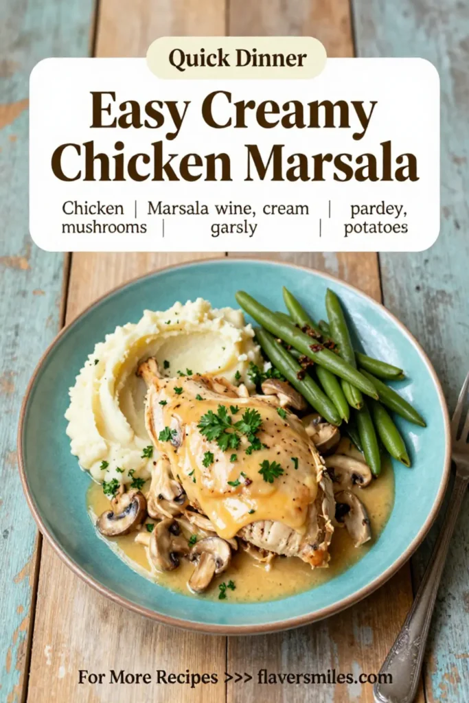 Easy Creamy Chicken Marsala