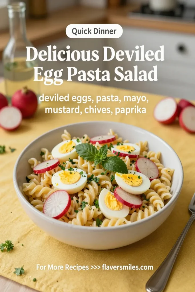 Delicious Deviled Egg Pasta Salad