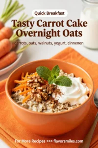 Tasty Carrot Cake Overnight Oats
