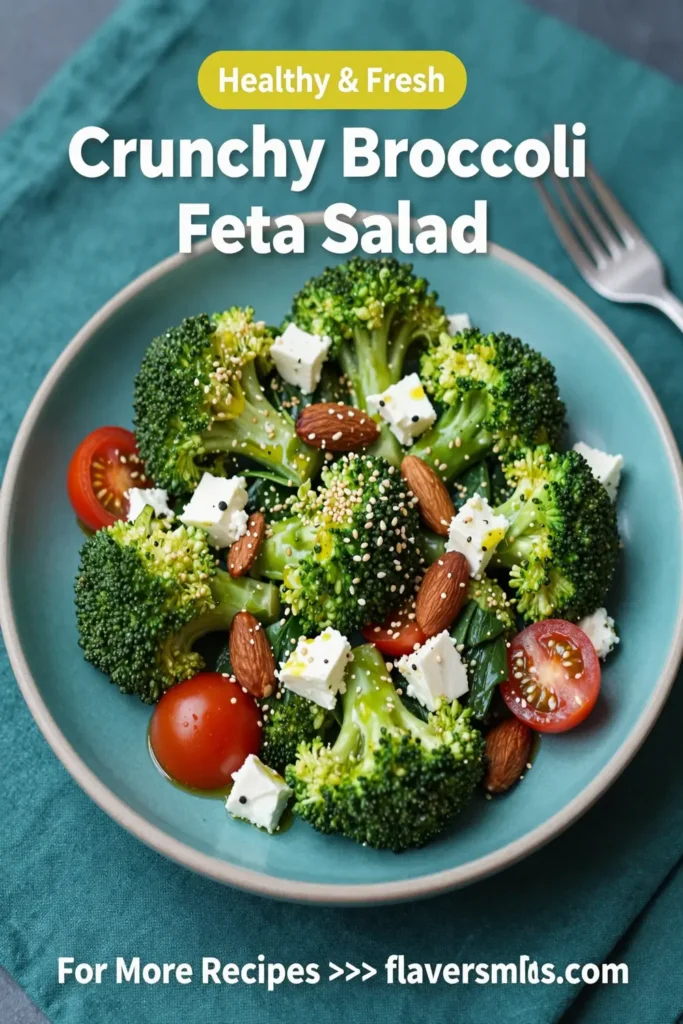 Crunchy Broccoli Feta Salad