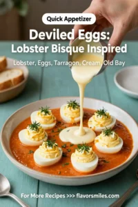 Deviled Eggs: Lobster Bisque Inspired Deviled Eggs With Tarragon in 25 Minutes