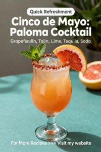 Cinco de Mayo: Paloma Cocktail With Grapefruit and Tajin Rim in 10 Minutes