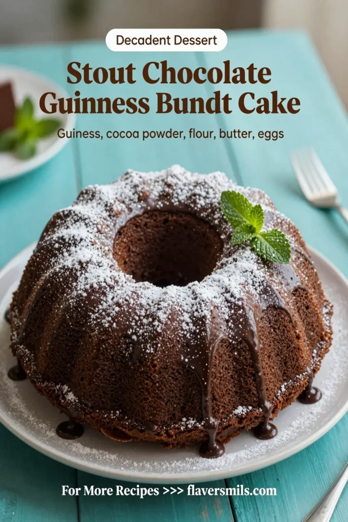 Stout Chocolate Guinness Bundt Cake