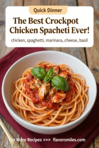 The Best Crockpot Chicken Spaghetti Ever!
