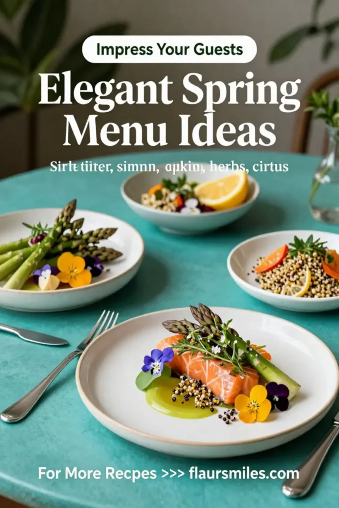 Elegant Spring Menu Ideas for Fine Dining: 5 Impressive Dishes