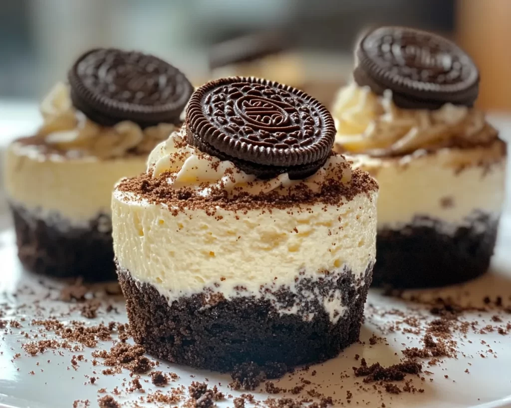 Dessert Recipes: No Bake Oreo Cheesecake Cups in 15 Minutes