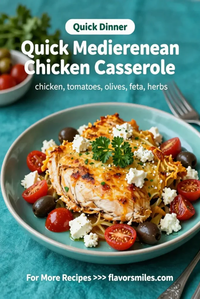 Quick Mediterranean Chicken Casserole