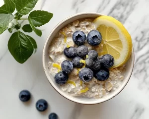 Overnight Oats: Blueberry Muffin Overnight Oats With Lemon Zest in 5 Minutes