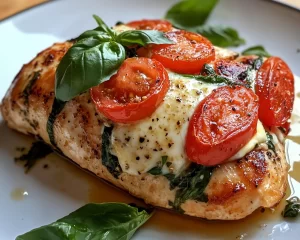 Chicken Breast Recipes: Caprese Stuffed Chicken Breast With Mozzarella in 30 Minutes