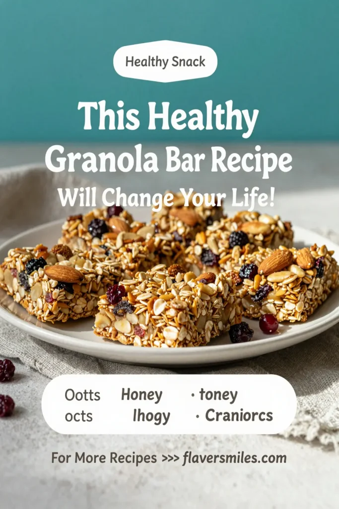 This Healthy Granola Bar Recipe Will Change Your Life!