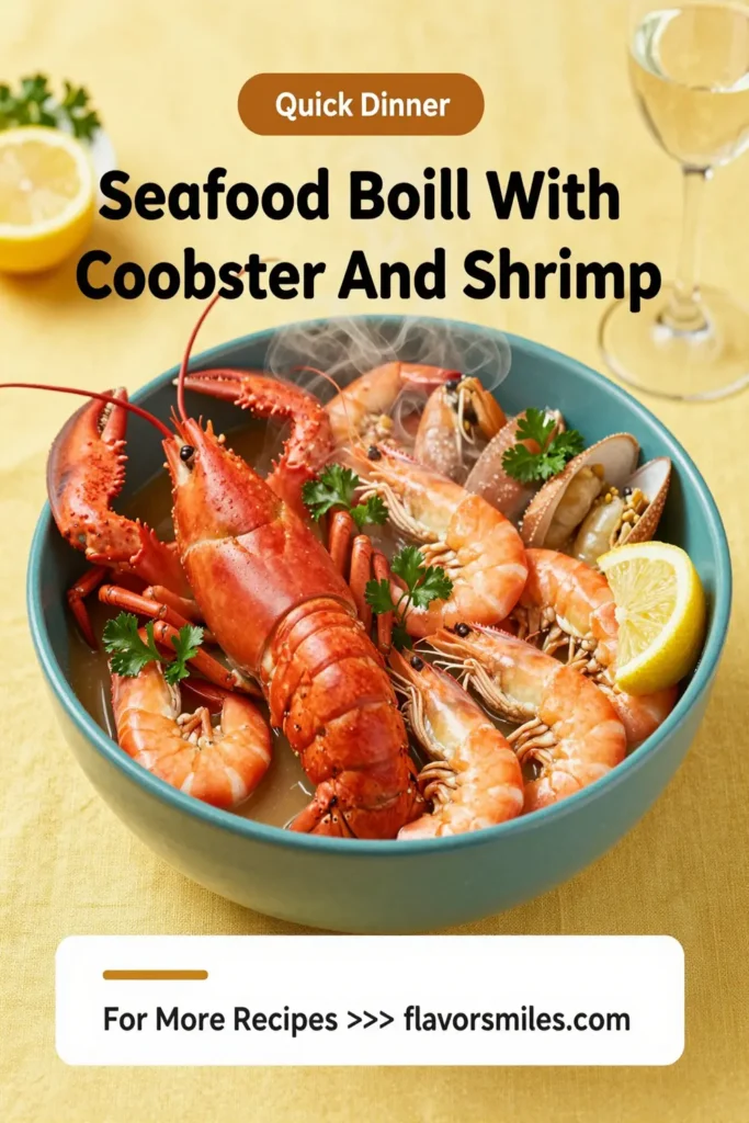 Seafood Boil With Crab Lobster And Shrimp