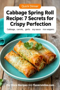 Cabbage Spring Roll Recipe: 7 Secrets for Crispy Perfection