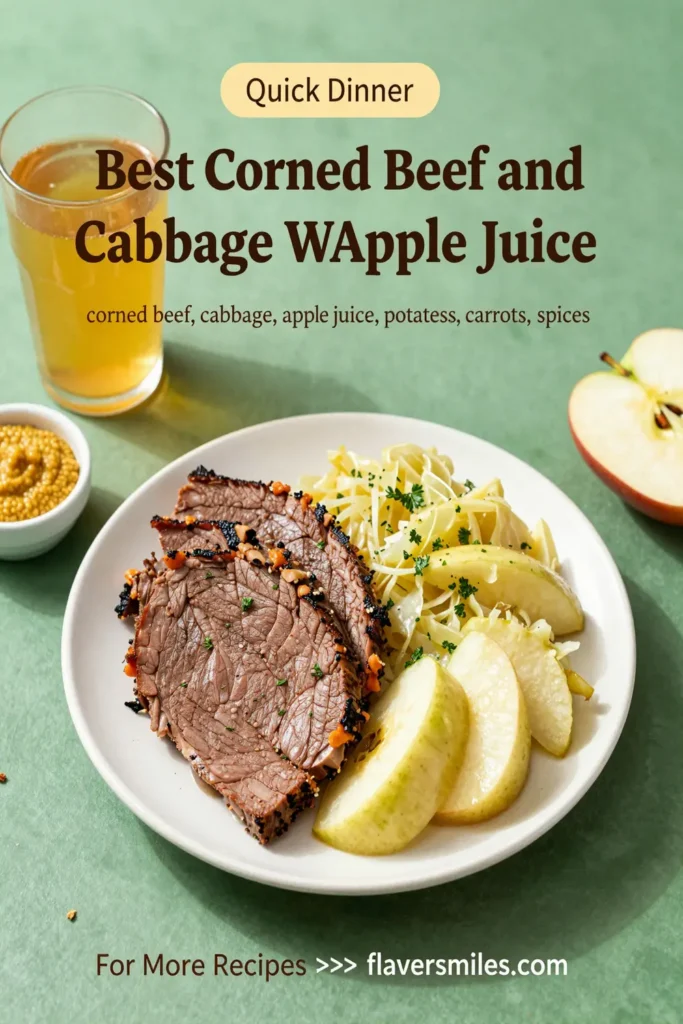 Best Corned Beef And Cabbage With Apple Juice