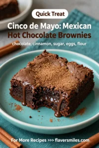 Cinco de Mayo: Mexican Hot Chocolate Brownies With Cinnamon Sugar Crust in 25 Minutes